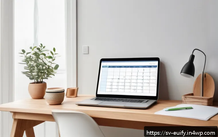 시간 관리의 중요성을 이해하는 학습 방법 - A cozy Scandinavian-style study room bathed in natural morning light, featuring a clean wooden desk ...